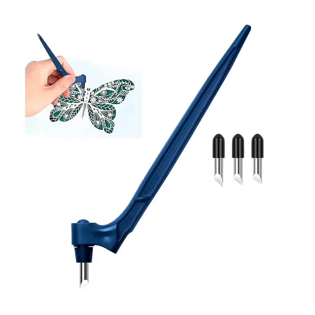 Cutter de Manualidades Giratorio: Medio Corte Autoadhesivos Precisión y Seguridad