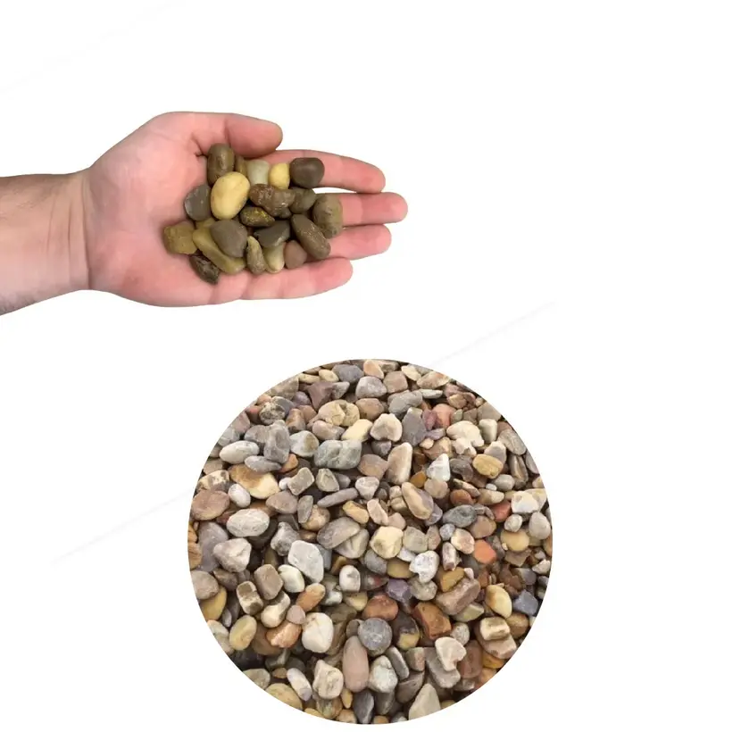 River Roll Stone: Piedra Suave Natural para Jardines y Decoración (2kg)