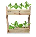 Huerta Hidroponica para Mesada de Madera para 8 Plantas