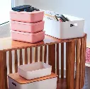Caja Organizadora 22L con Tapa Removible - Diseño Moderno y Elegante
