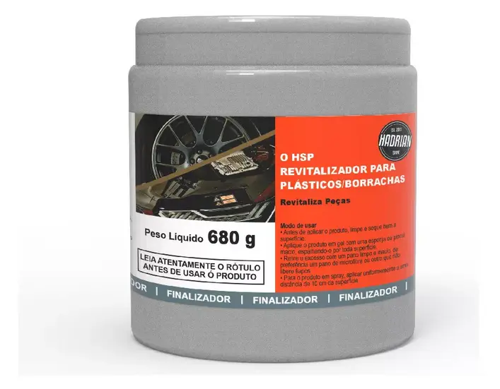 Revitalizador De Plastico Y Gomas Auto Moto Hadrian Shine 680g