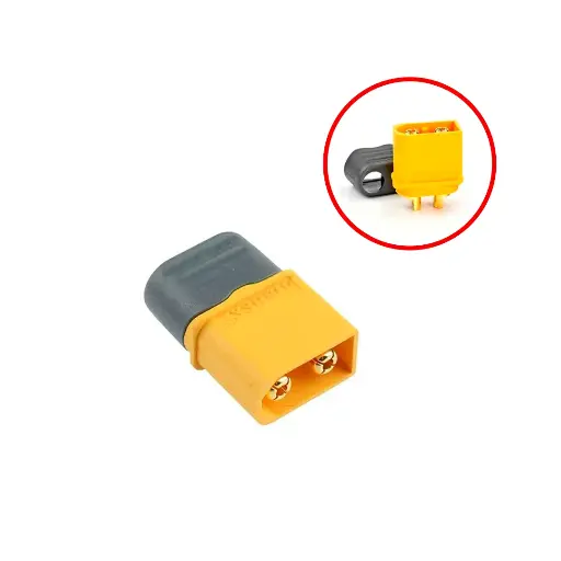 Conector XT60 Macho con Funda – Seguridad y Potencia en Cada Conexión