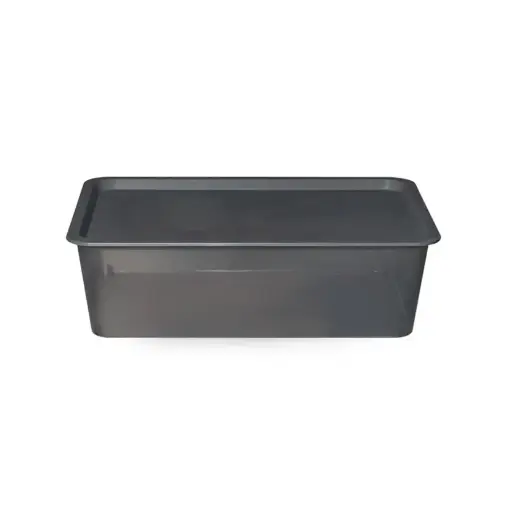 Organiza y optimiza tu espacio: Caja plástica apilable de 6 litros